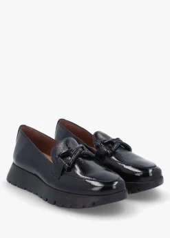 Rose Black Patent Loafers