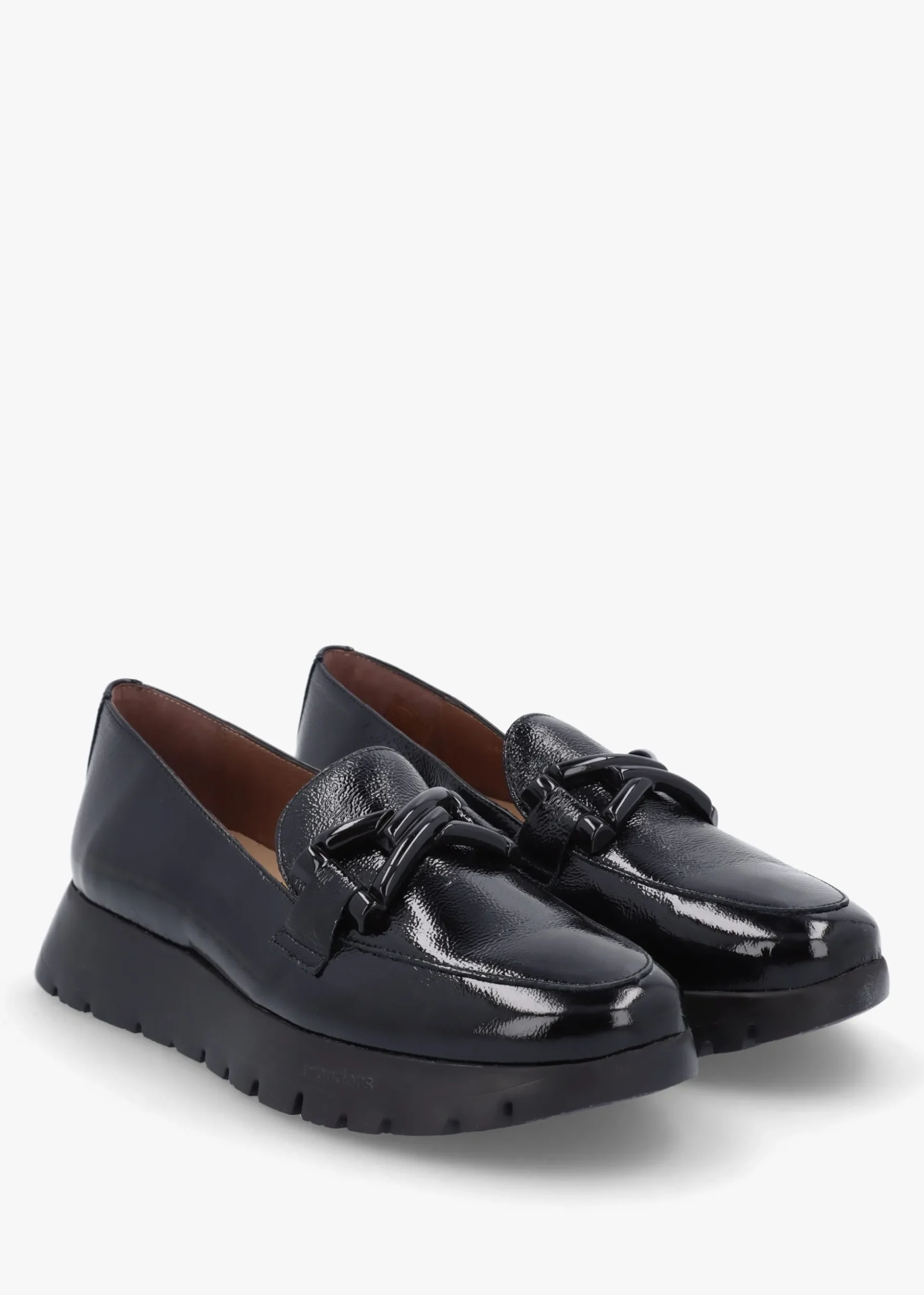 Rose Black Patent Loafers