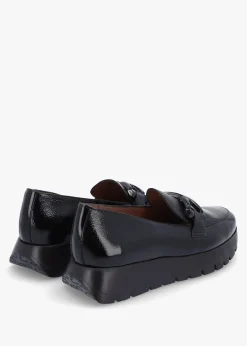 Rose Black Patent Loafers