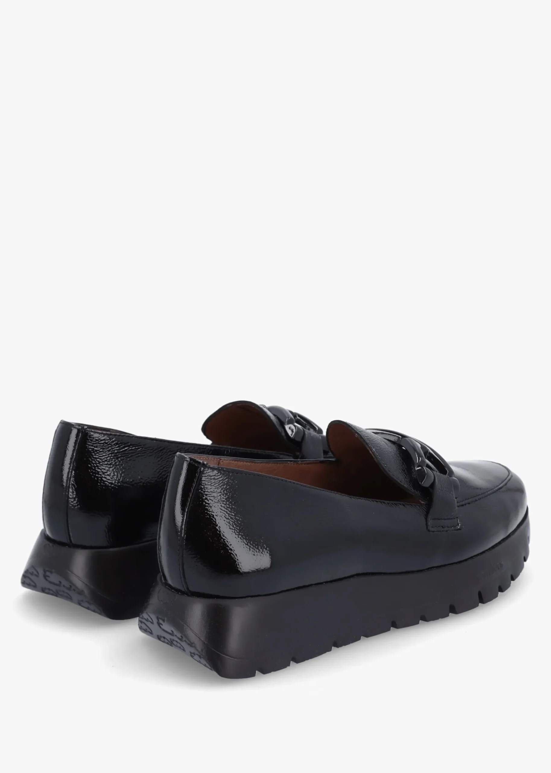 Rose Black Patent Loafers