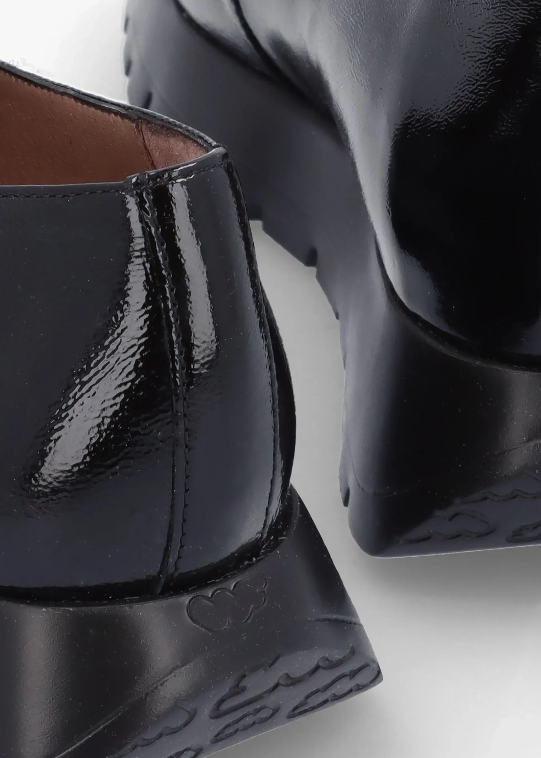 Rose Black Patent Loafers