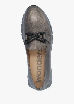 Rose Pewter Metallic Loafers