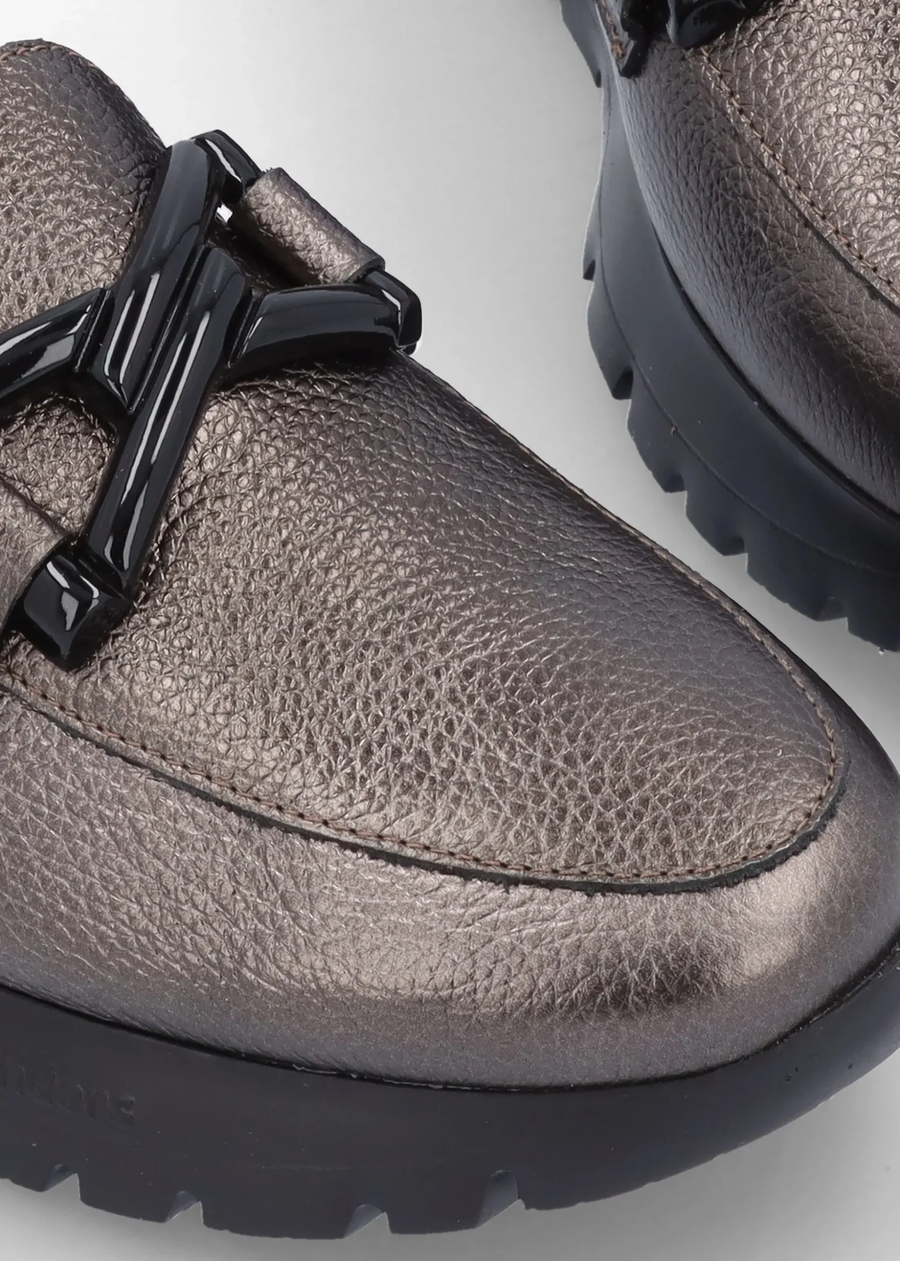 Rose Pewter Metallic Loafers