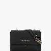 Samantha Nero Front Flap Shoulder Bag