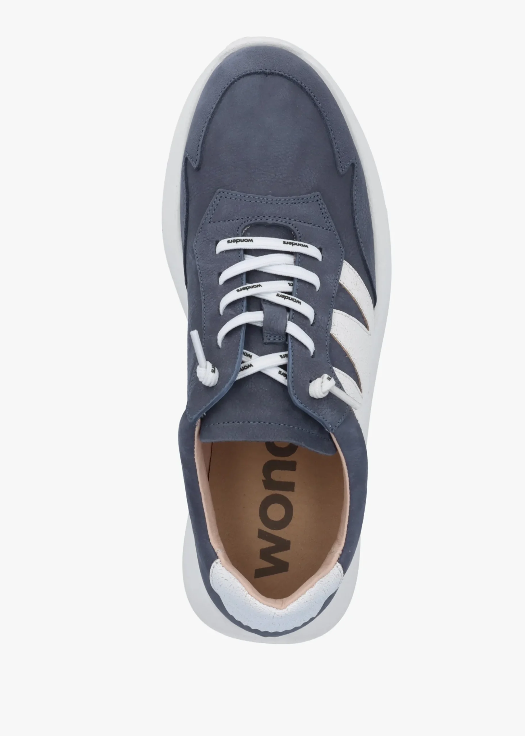 Samira Blue Multi Nubuck Leather Trainers