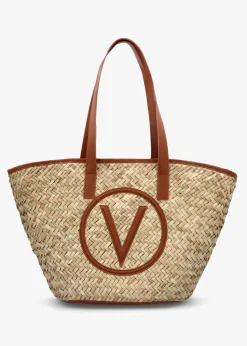 Samuela Natural Cuoio Woven Straw Shopper Bag