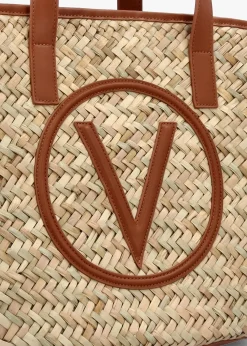 Samuela Natural Cuoio Woven Straw Shopper Bag
