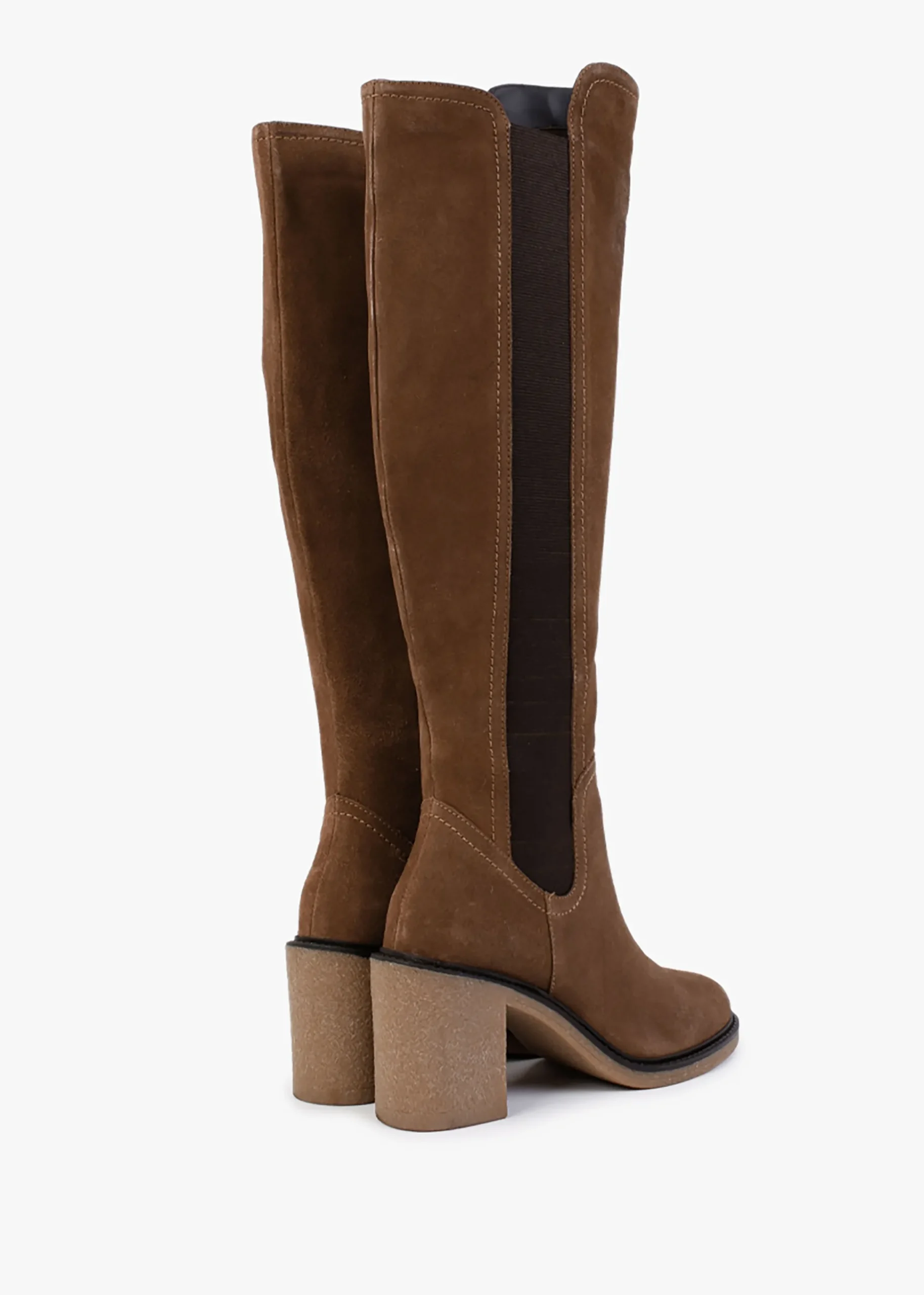 Seety Tan Suede Knee Boots