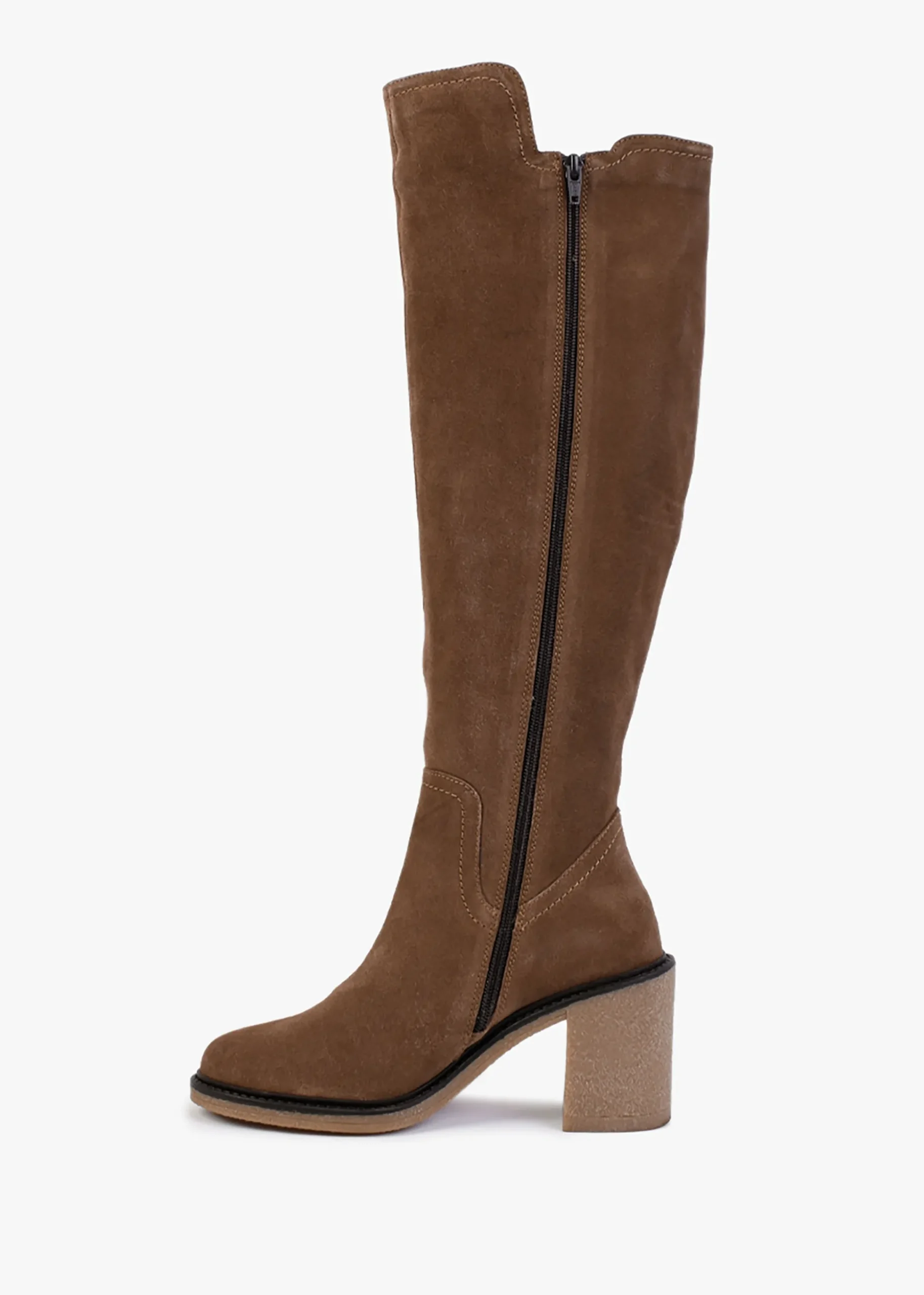 Seety Tan Suede Knee Boots