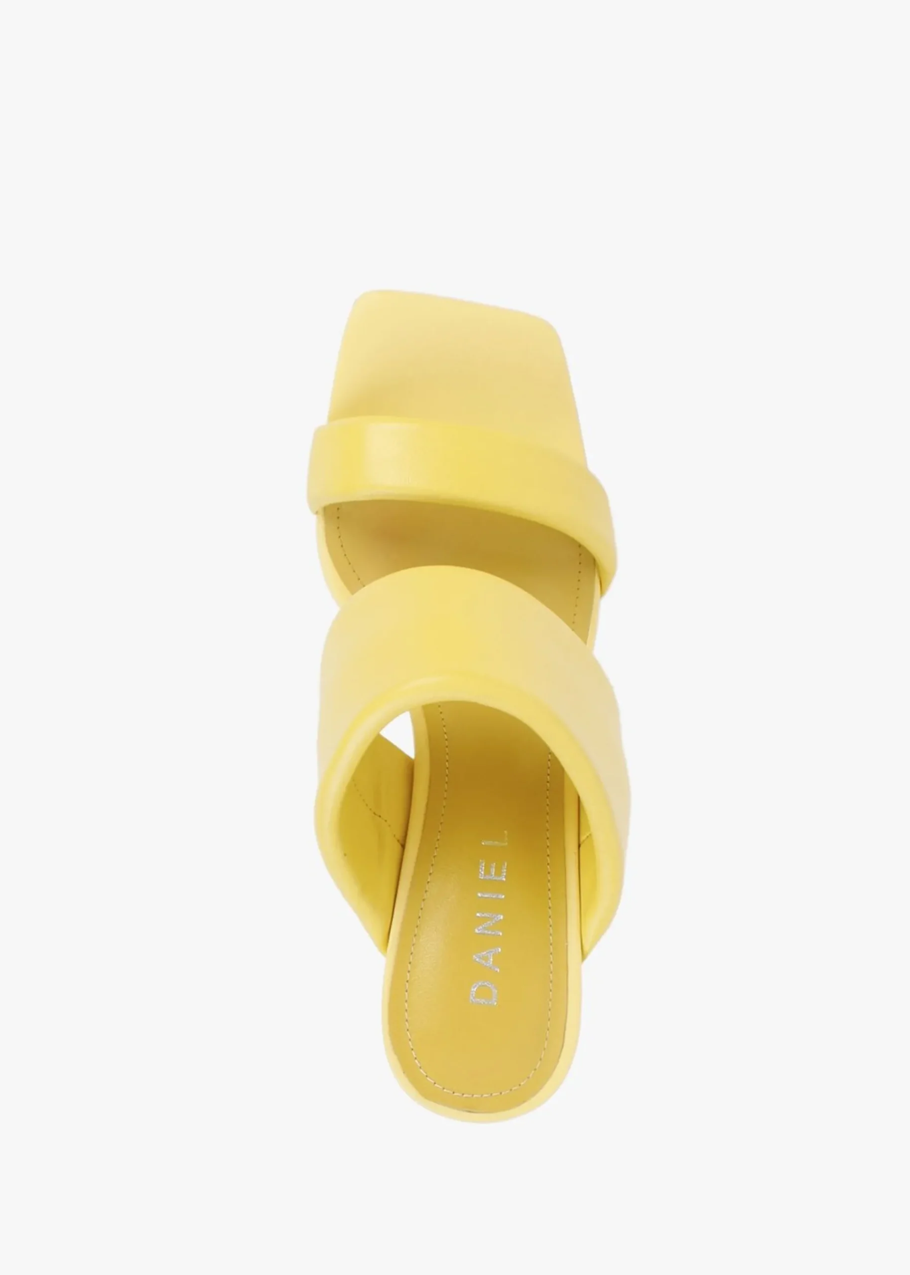 Selegant Yellow Leather Wedge Sandals