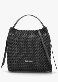 Shantel Woven Nero Hobo Bag