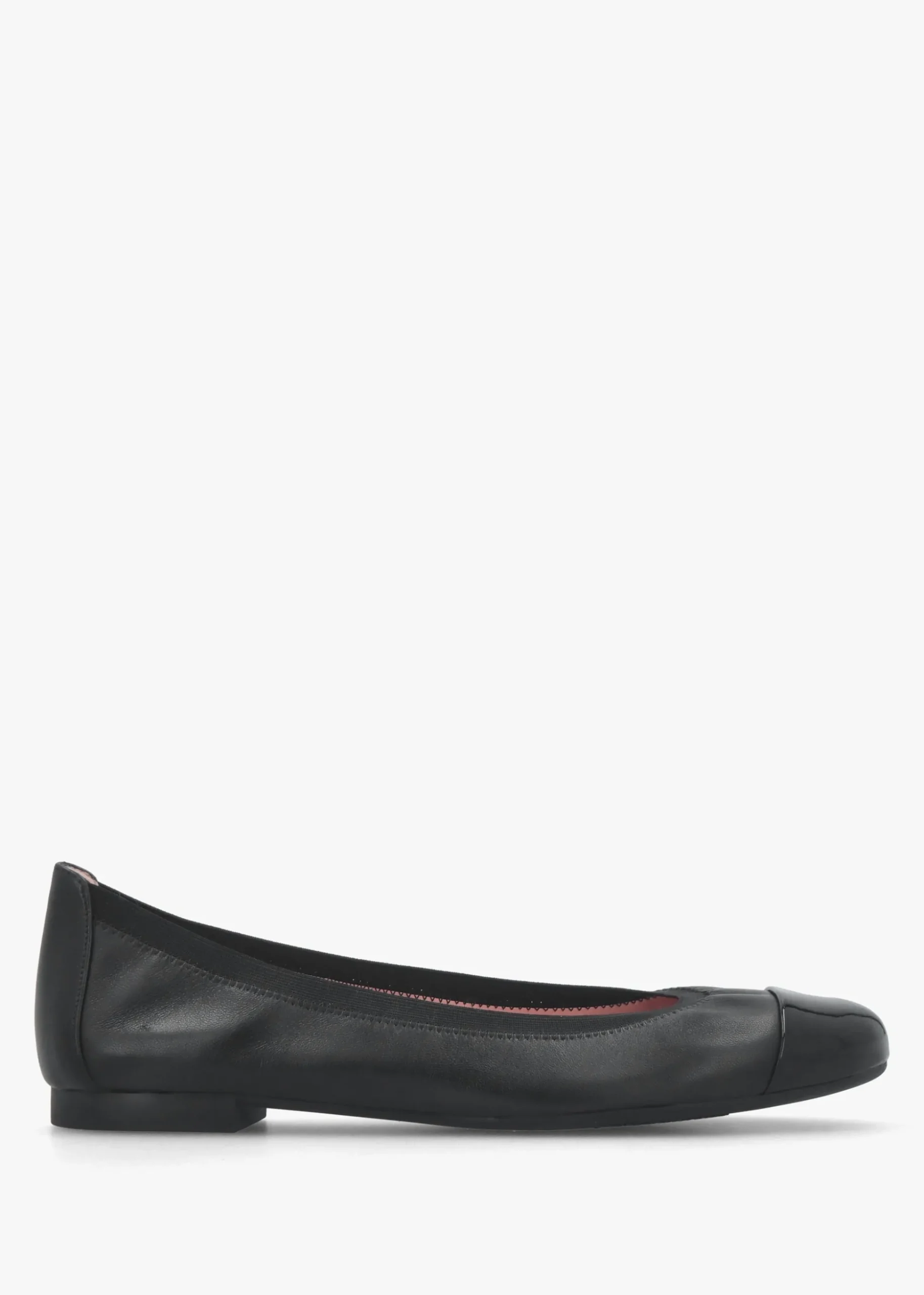 Shirley Black Leather Ballet Pumps