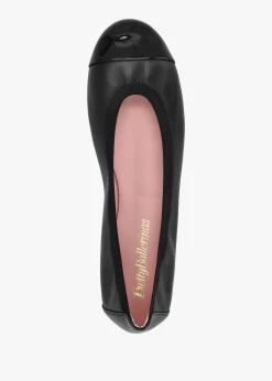 Shirley Black Leather Ballet Pumps