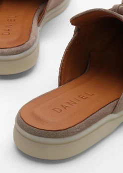 Siani Beige Suede Loafer Mules