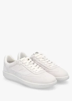 Siena Off White Nubuck Leather Trainers