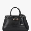 Silvye Luxury Black Moc Croc Satchel Bag