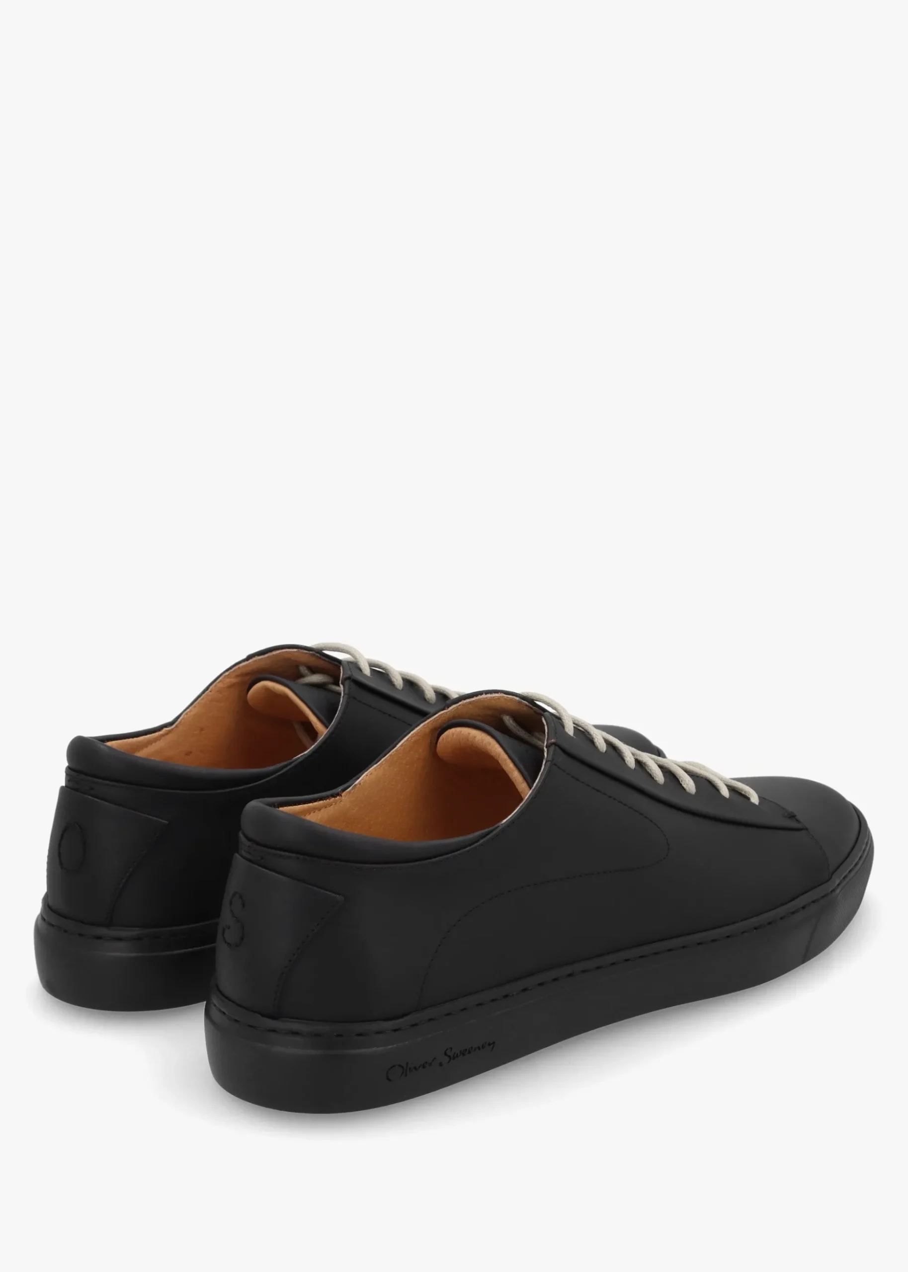 Sirolo Nero Leather Cupsole Trainers