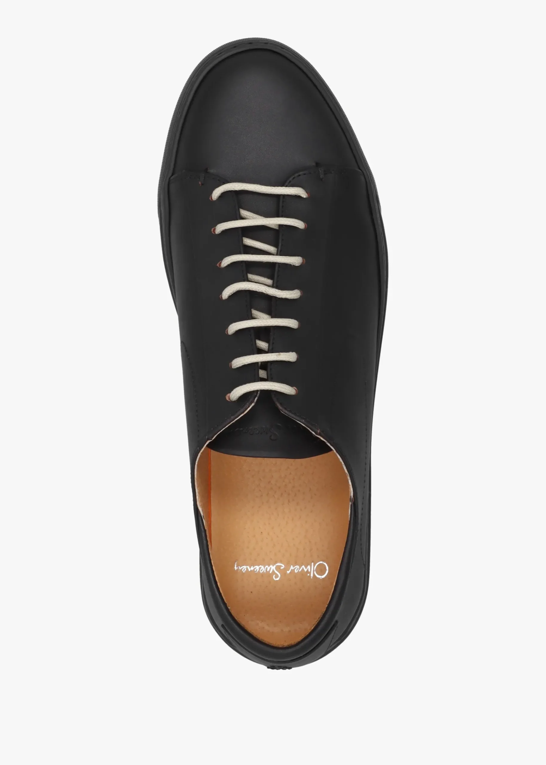 Sirolo Nero Leather Cupsole Trainers
