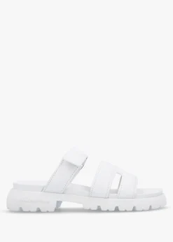 Skill Bianco Leather Chunky Mules