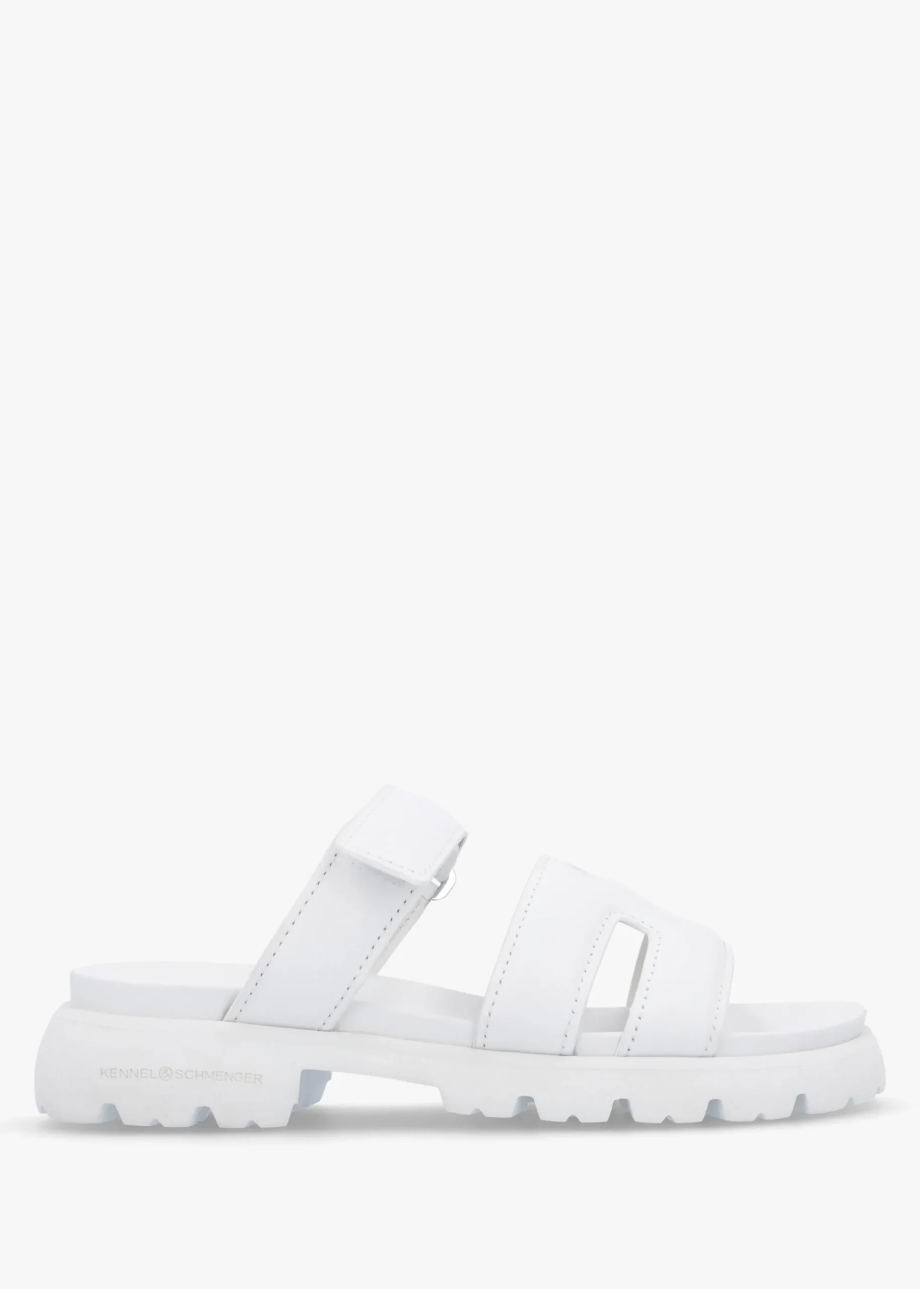 Skill Bianco Leather Chunky Mules