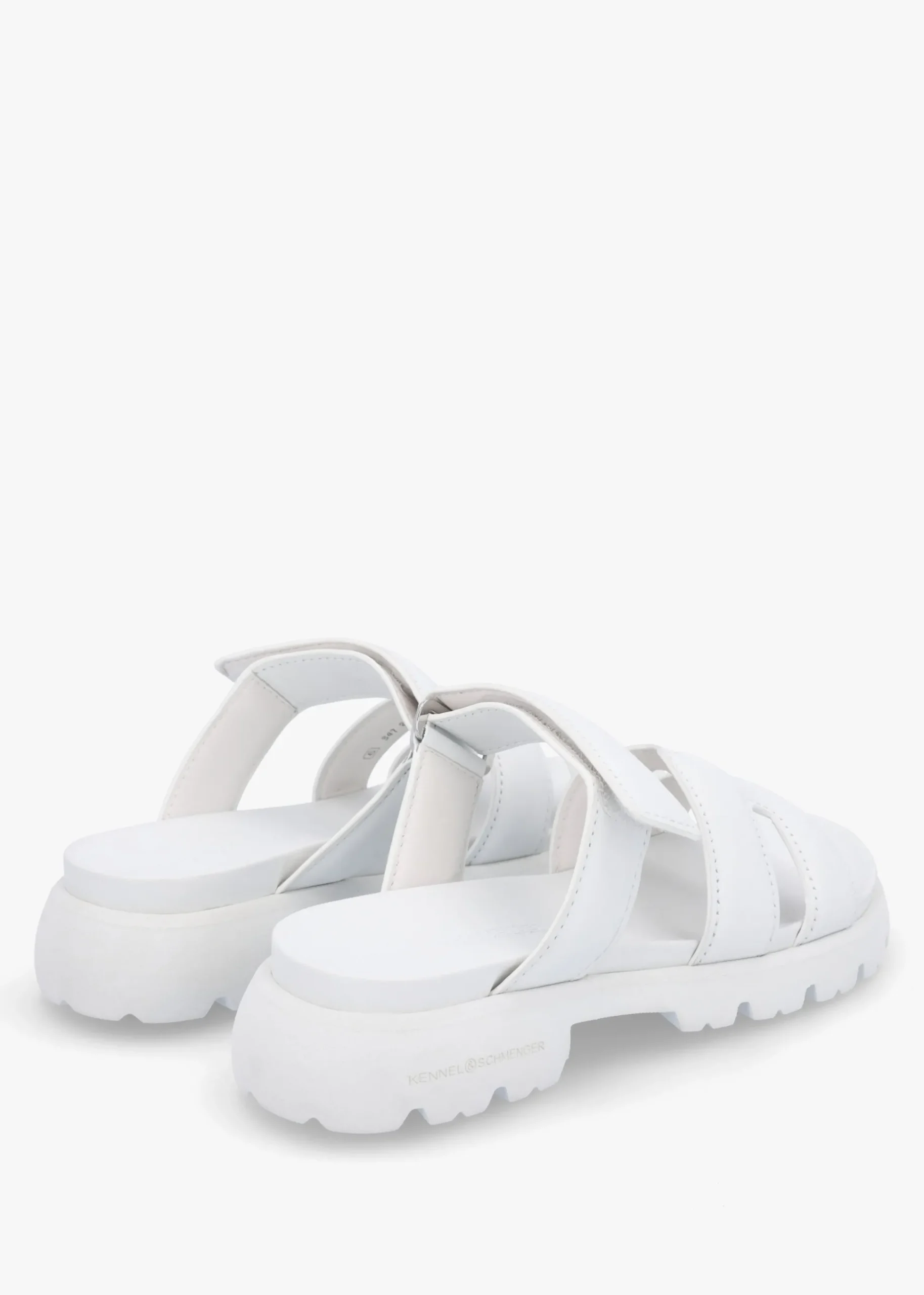 Skill Bianco Leather Chunky Mules