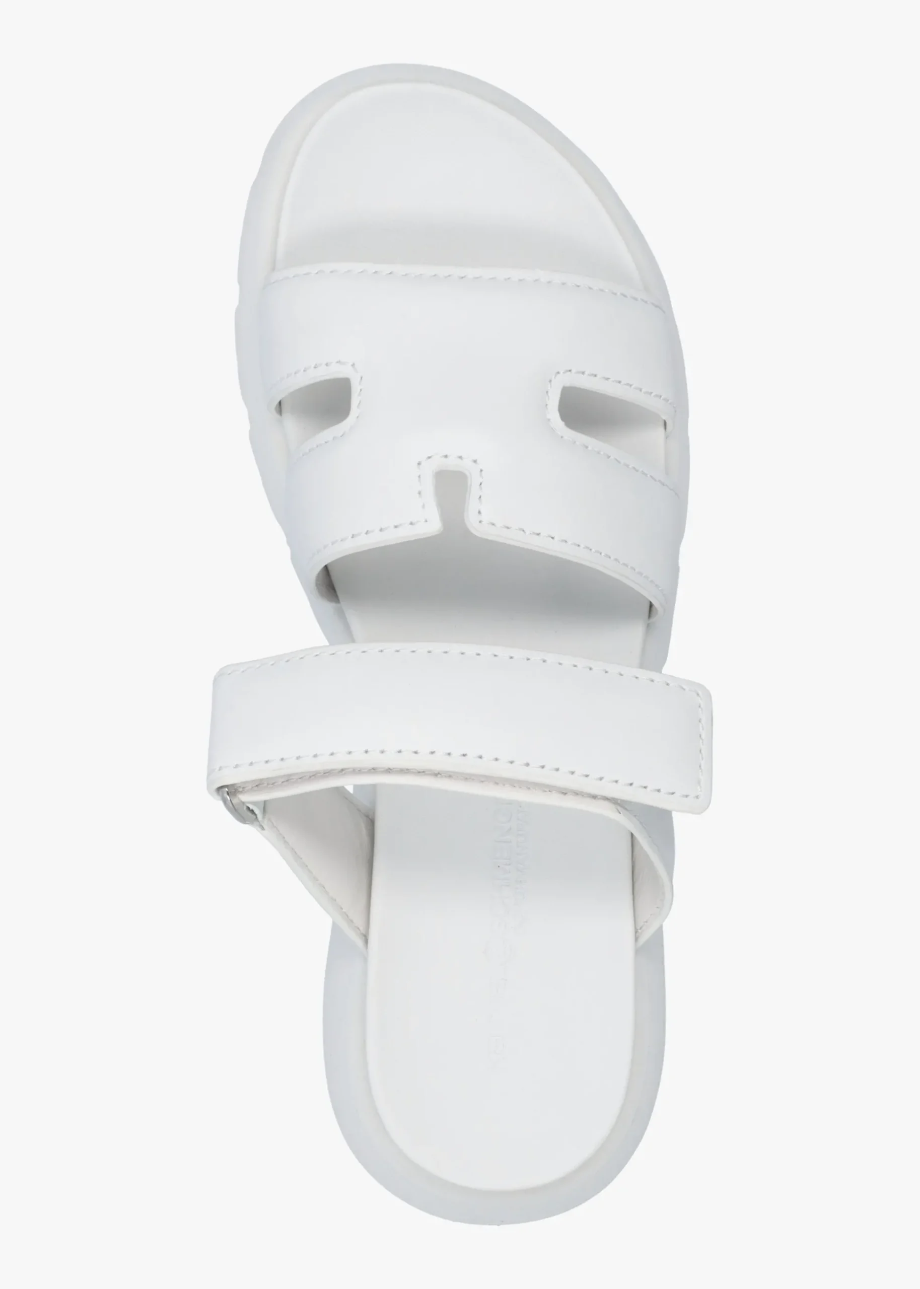 Skill Bianco Leather Chunky Mules