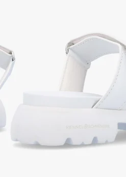Skill Bianco Leather Chunky Mules