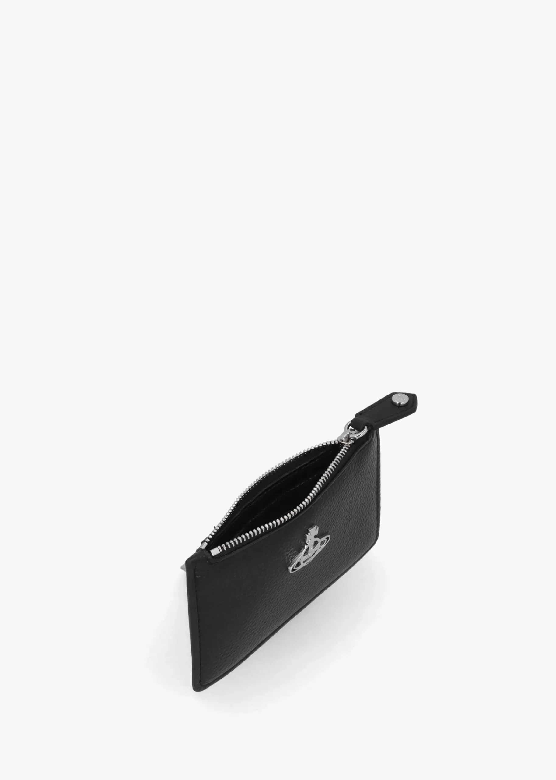 Slim Long Black Card Holder