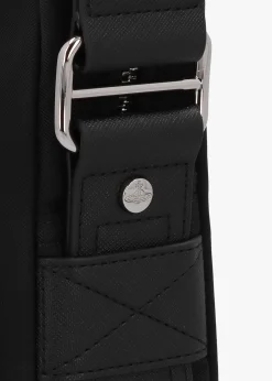 Small Jackson Black Cross-Body Satchel Bag