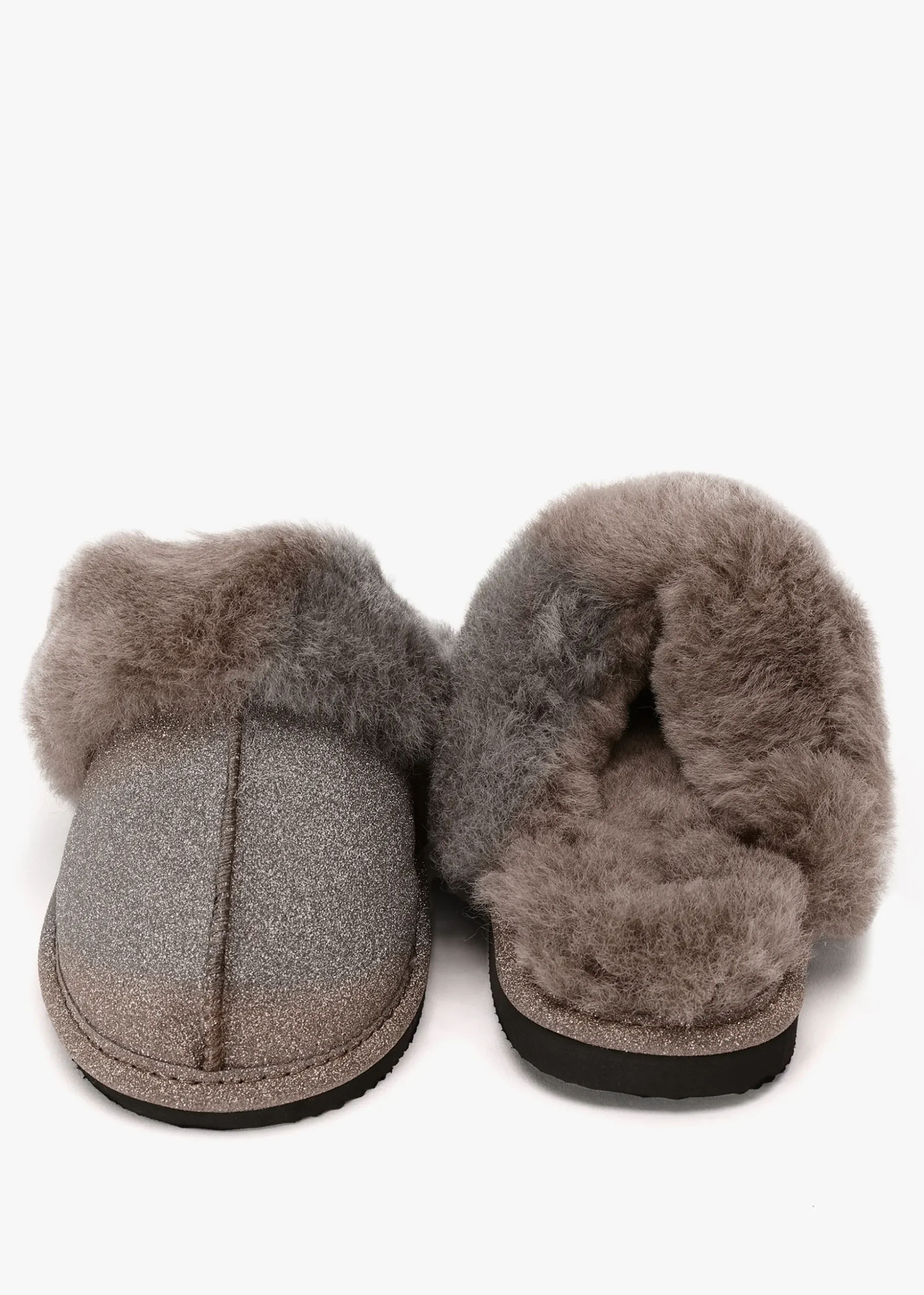 Soglit Taupe Sheepskin Slippers