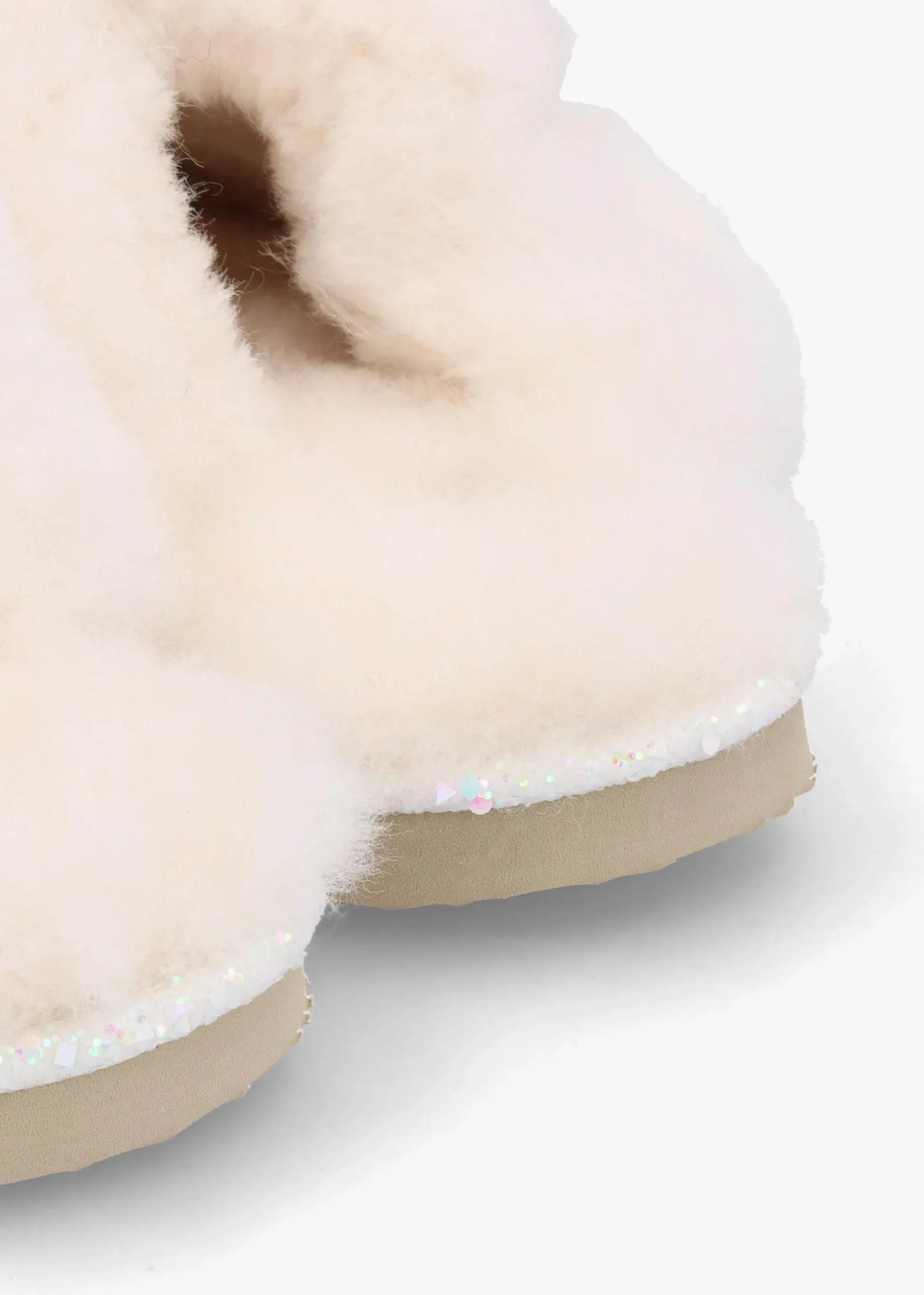 Soglit White Sheepskin Slippers