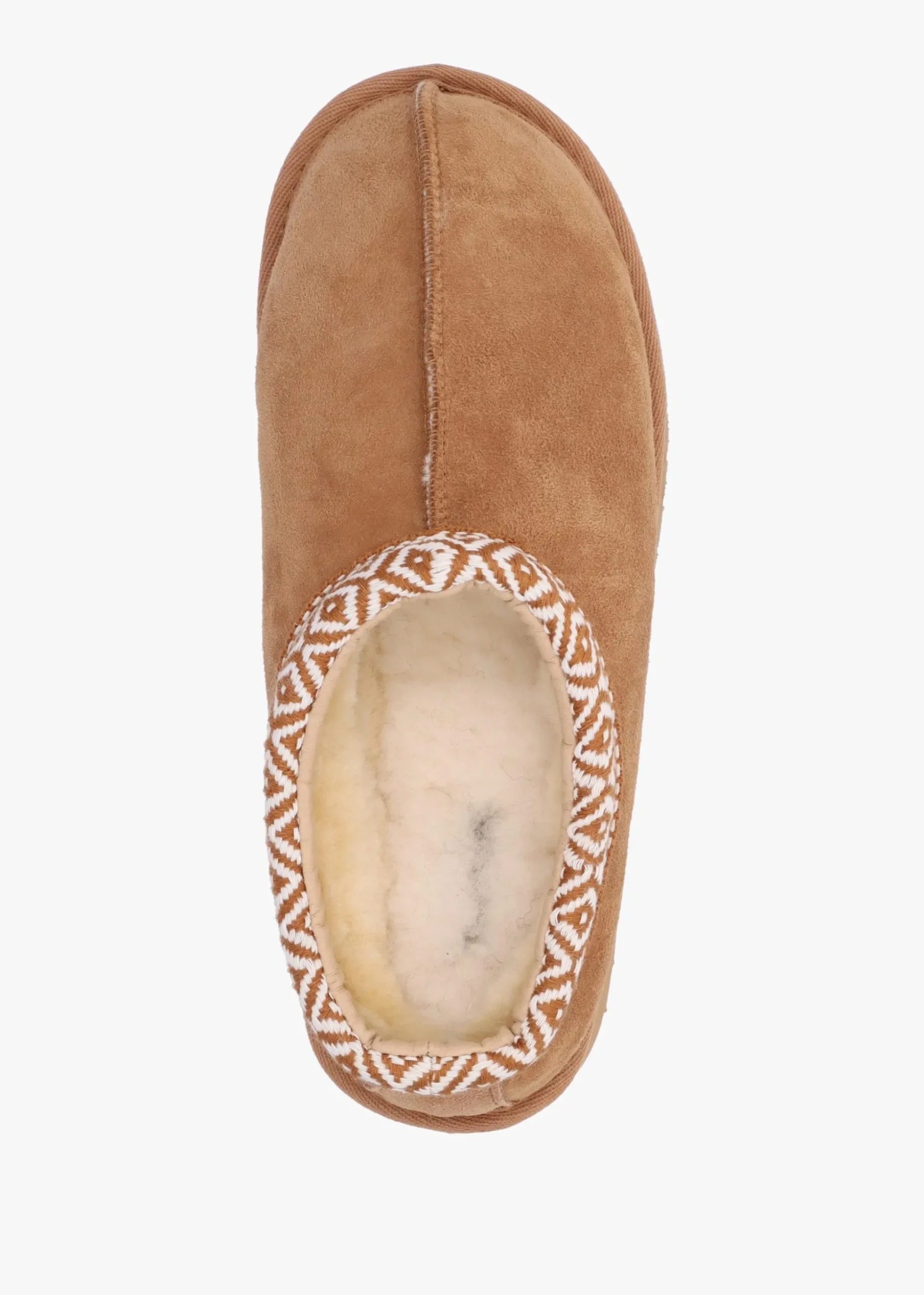 Somolly Tan Suede Shearling Platform Slippers