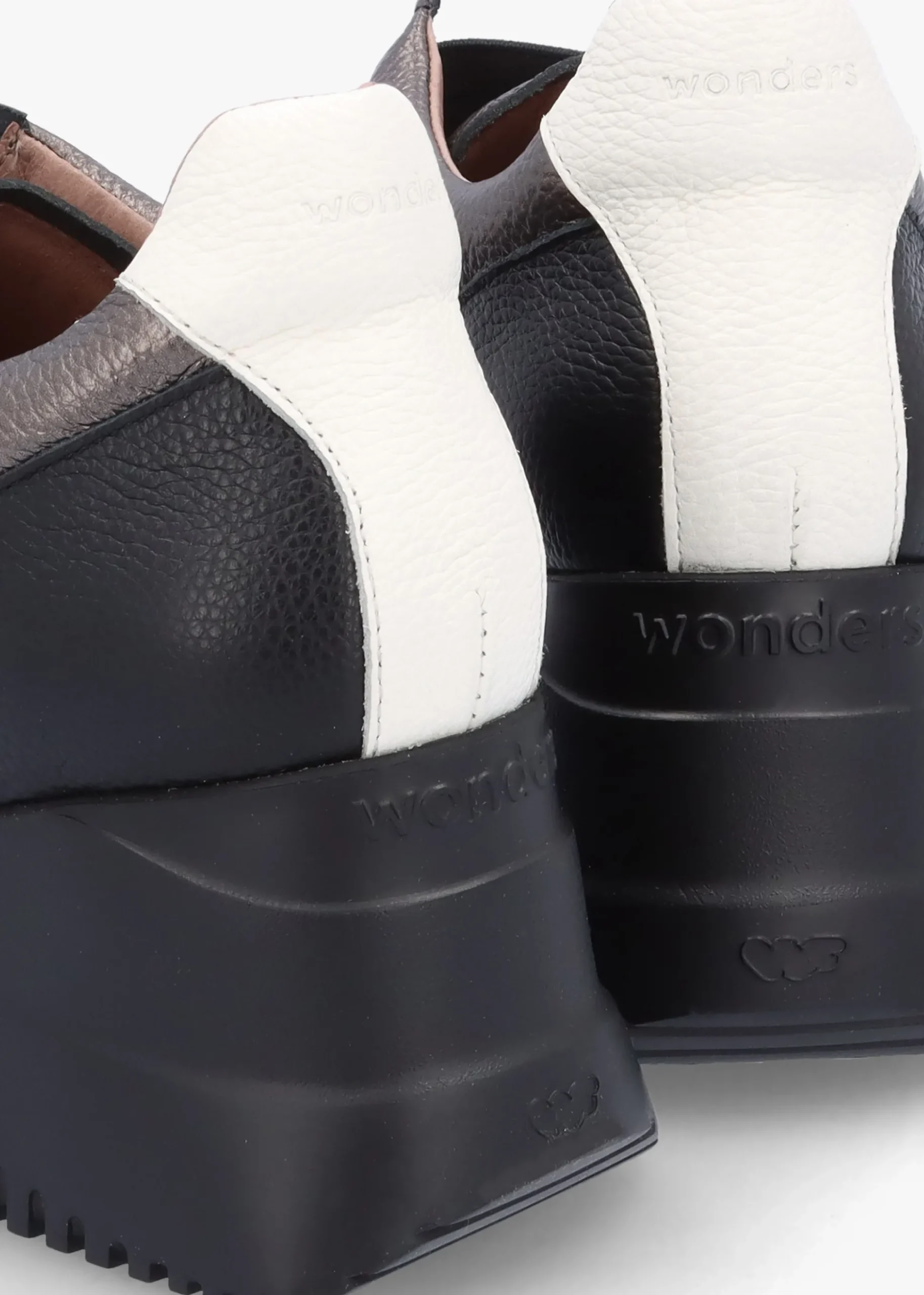 South Pewter Leather & Suede Wedge Trainers