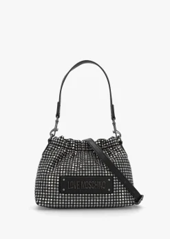 Sparkling Nero Bucket Bag