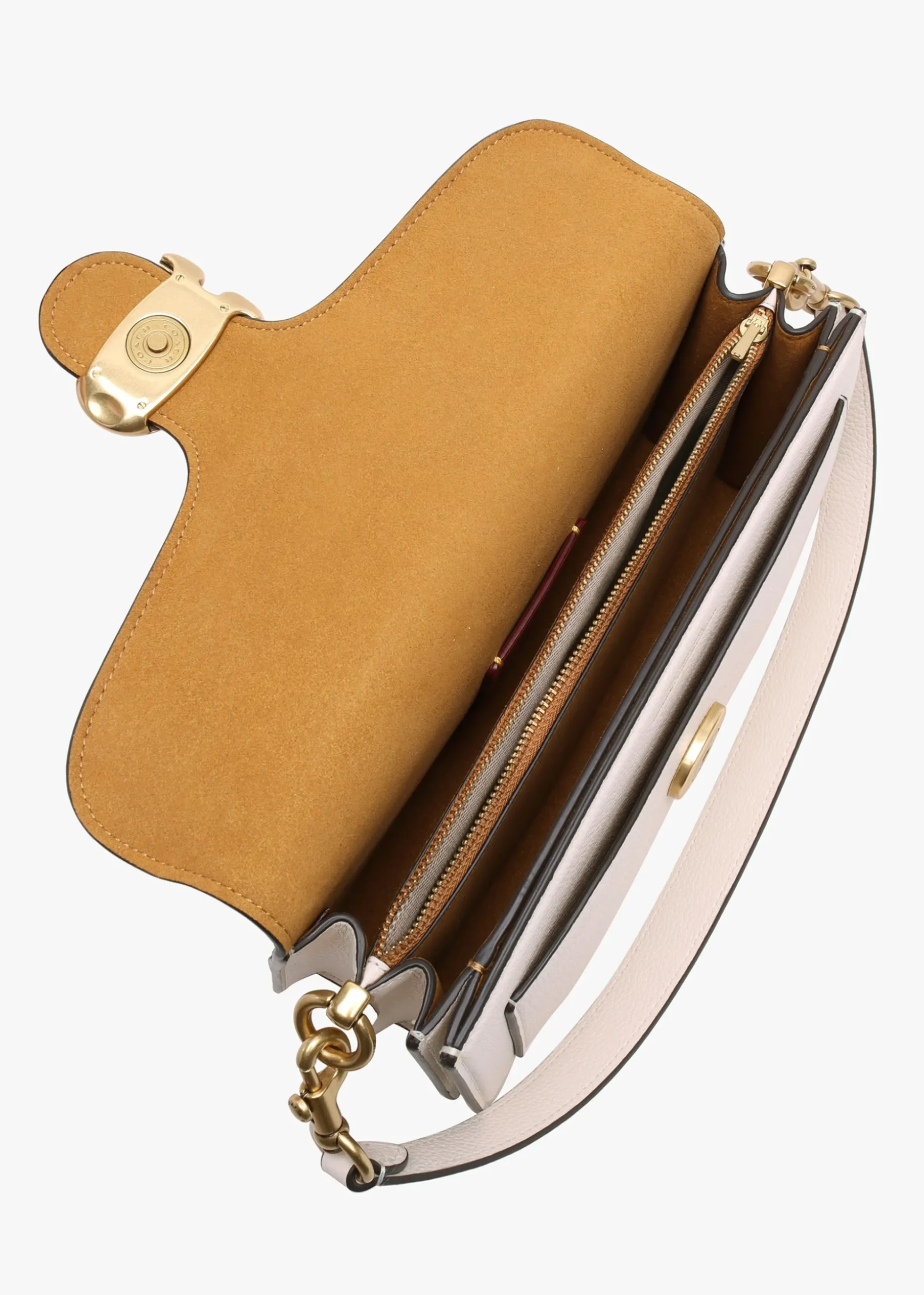 Tabby 26 Chalk Leather Shoulder Bag