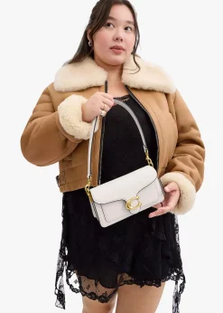 Tabby 20 Chalk Leather Shoulder Bag