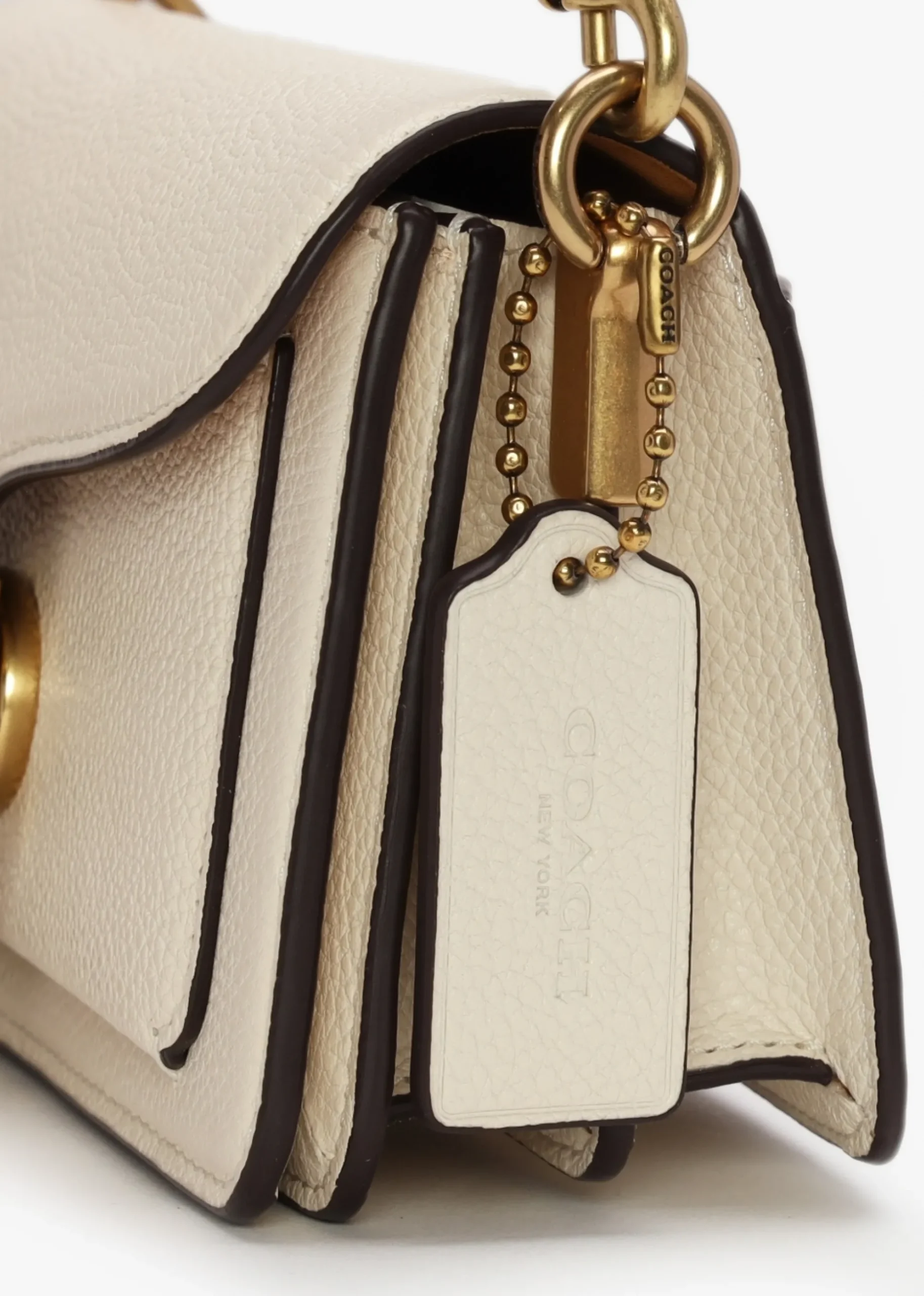 Tabby 20 Chalk Leather Shoulder Bag