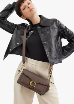 Tabby 26 Dark Stone Leather Shoulder Bag