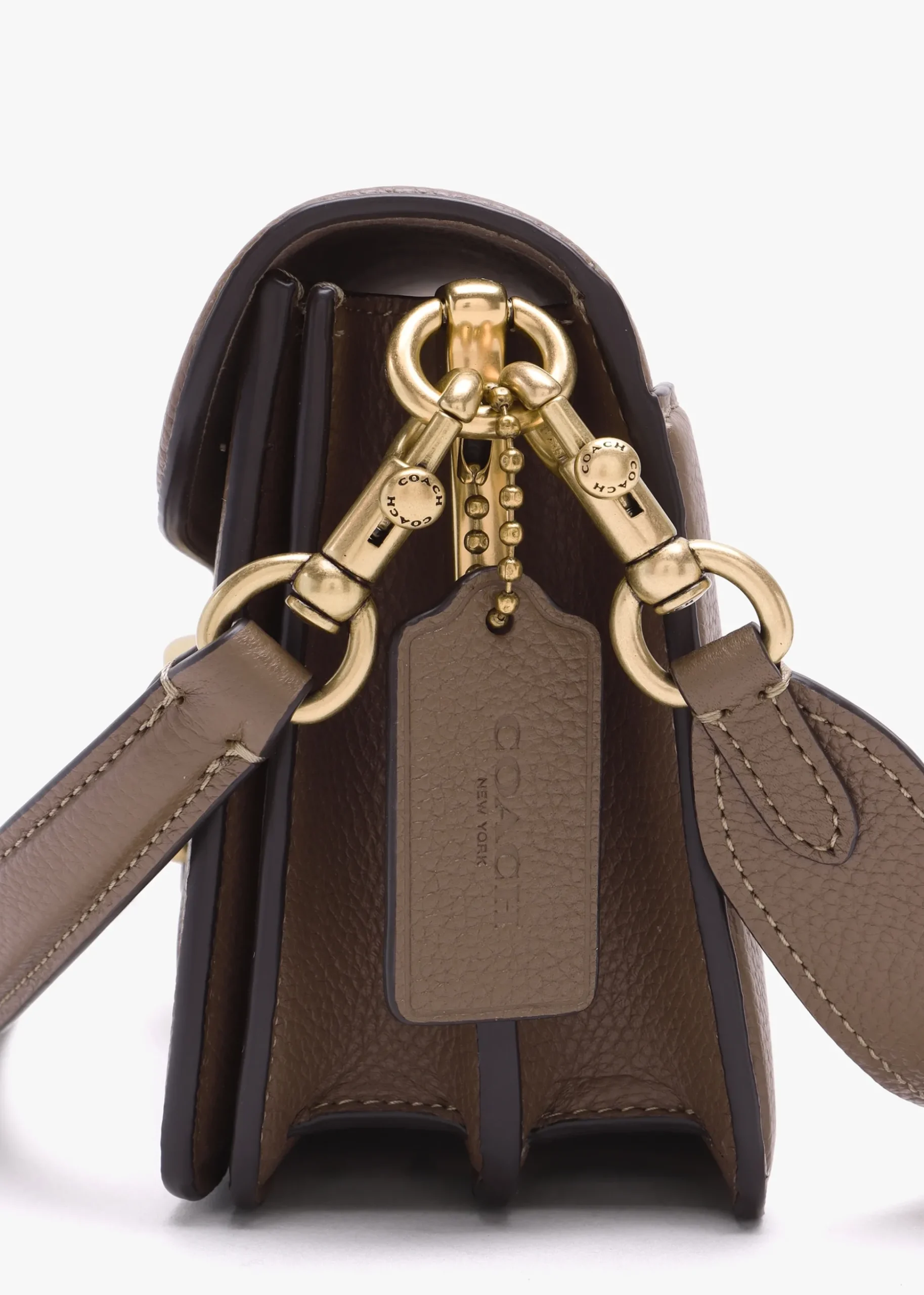 Tabby 26 Dark Stone Leather Shoulder Bag