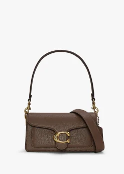 Tabby 20 Dark Stone Leather Shoulder Bag