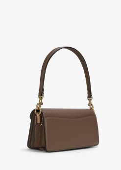 Tabby 20 Dark Stone Leather Shoulder Bag
