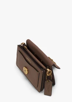 Tabby 20 Dark Stone Leather Shoulder Bag