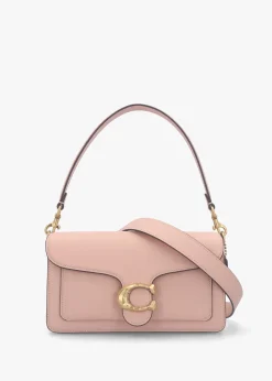 Tabby 26 Hammered Cream Nude Leather Shoulder Bag