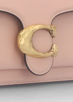 Tabby 26 Hammered Cream Nude Leather Shoulder Bag
