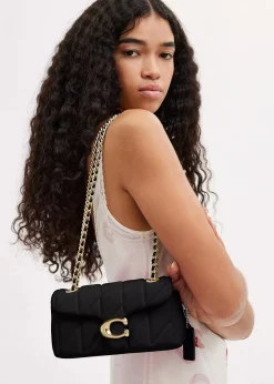 Tabby 20 Quilted Black Leather Shoulder Bag