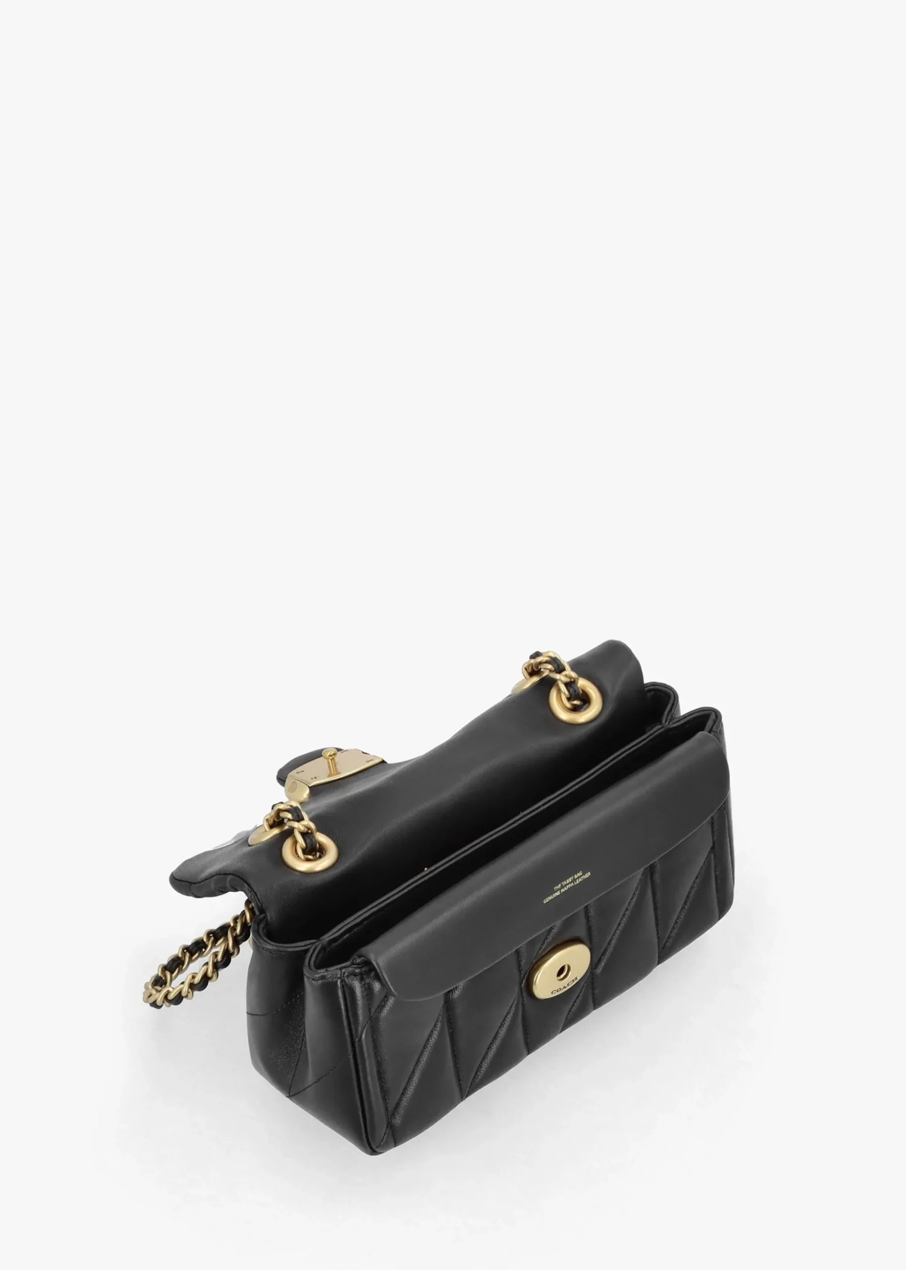 Tabby 20 Quilted Black Leather Shoulder Bag