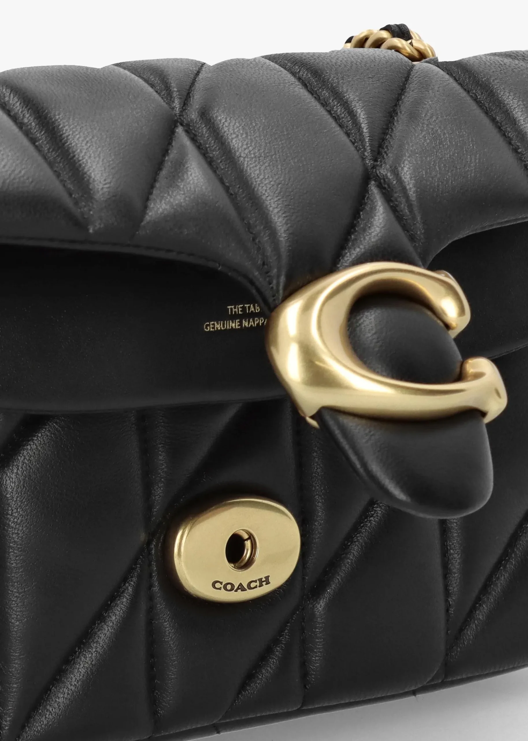 Tabby 20 Quilted Black Leather Shoulder Bag