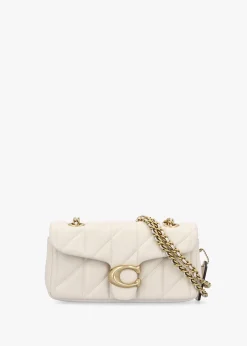 Tabby 20 Quilted Chalk Leather Shoulder Bag