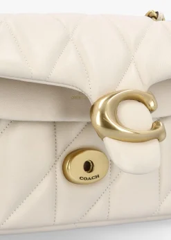 Tabby 20 Quilted Chalk Leather Shoulder Bag