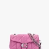 Tabby 20 Quilted Fuchsia Leather Shoulder Bag